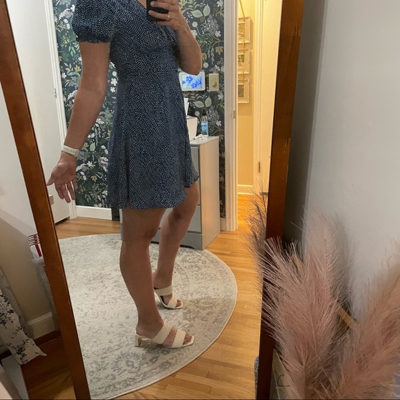 Hello Molly blue polka dot dress size L - Picture 9 of 12